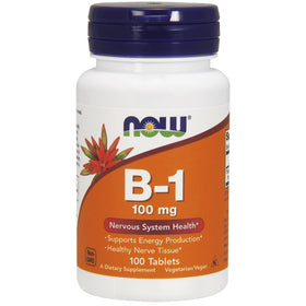 NOW Foods Vitamine B-1 100mg pack de 4 comprimés