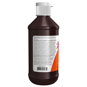 NOW Foods vitamine B-12 liquide 240 ml avec le bouchon ouvert