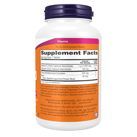 NOW Foods Vitamine C-1000 180 tablettes emballage