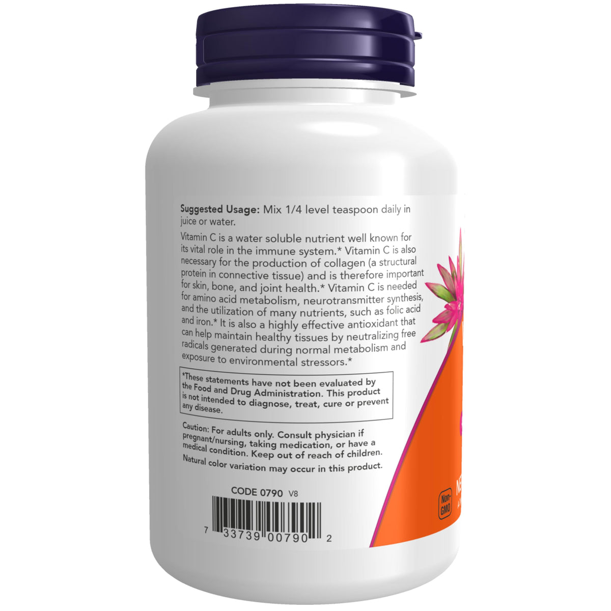 NOW Foods Vitamine C Poudre Crystals 280g en utilisation