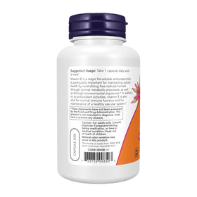 NOW Foods Vitamine E-400 capsules en boîte