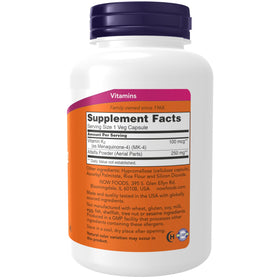NOW Foods Vitamine K-2 100 mcg Menaquinone-4 capsules végétales