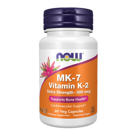 NOW Foods Vitamine K2 (MK-7) 300 mcg gélules végétales avant