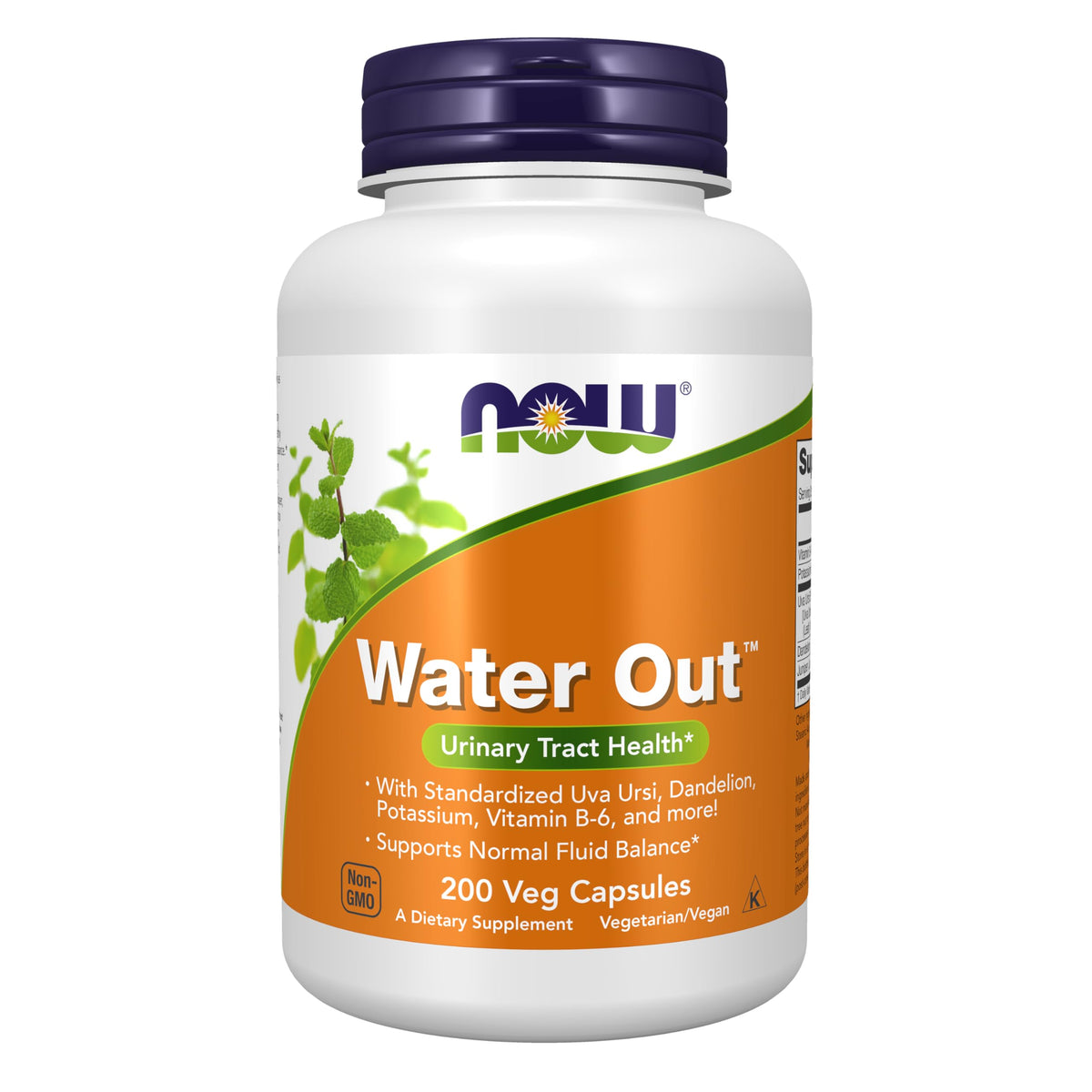 NOW Foods Water Out 200 gélules végétales, vue de face