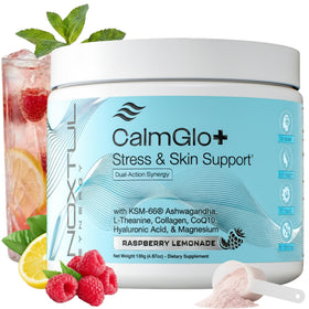 Noxtul CalmGlo+ Poudre de Soutien au Stress et à la Peau, vue avant