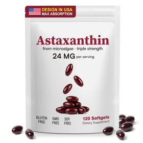 NQINQI Astaxanthine 24 mg 120 gélules vue de face