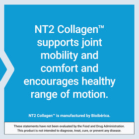 NT2 Collagen™ de Life Extension sur une table avec des plantes