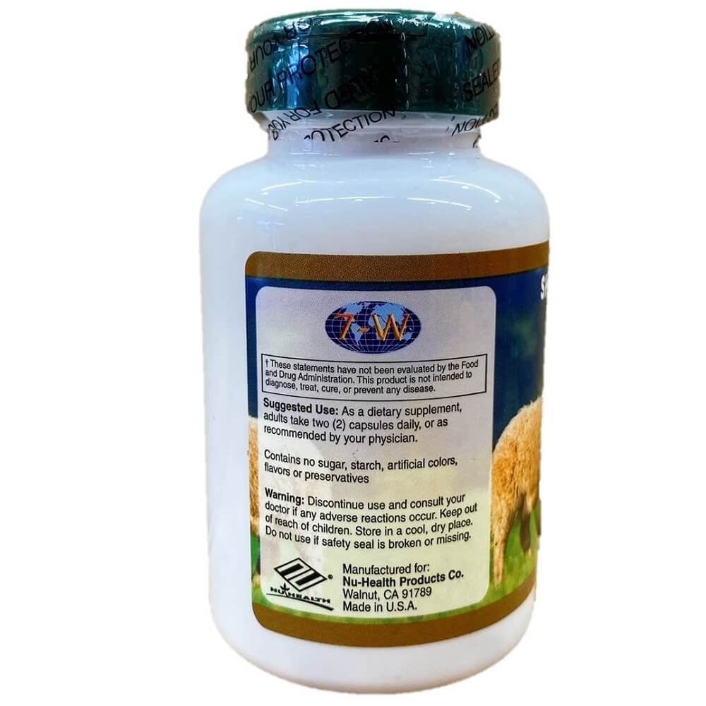 Nu-Health Complexe de Placenta de Mouton avec informations nutritionnelles