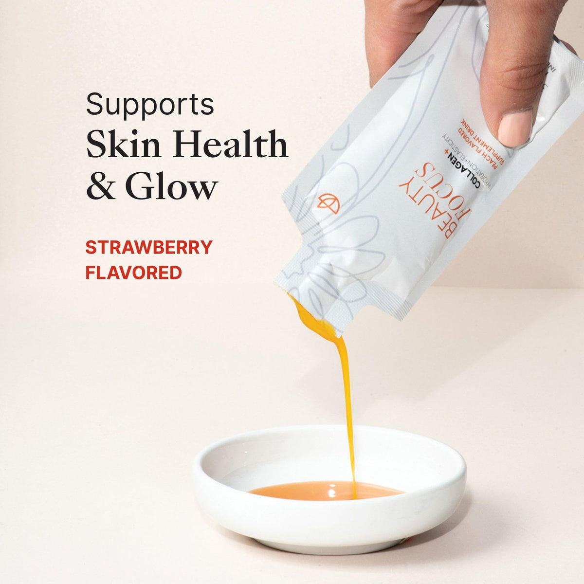 Nu Skin Beauty Focus Collagen+ sachet individuel avec étiquette