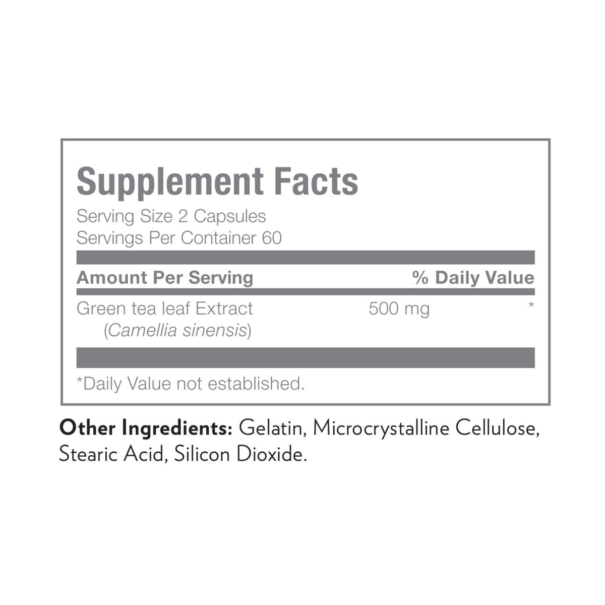 Nu Skin Pharmanex Tēgreen 97 étiquette avec ingrédients