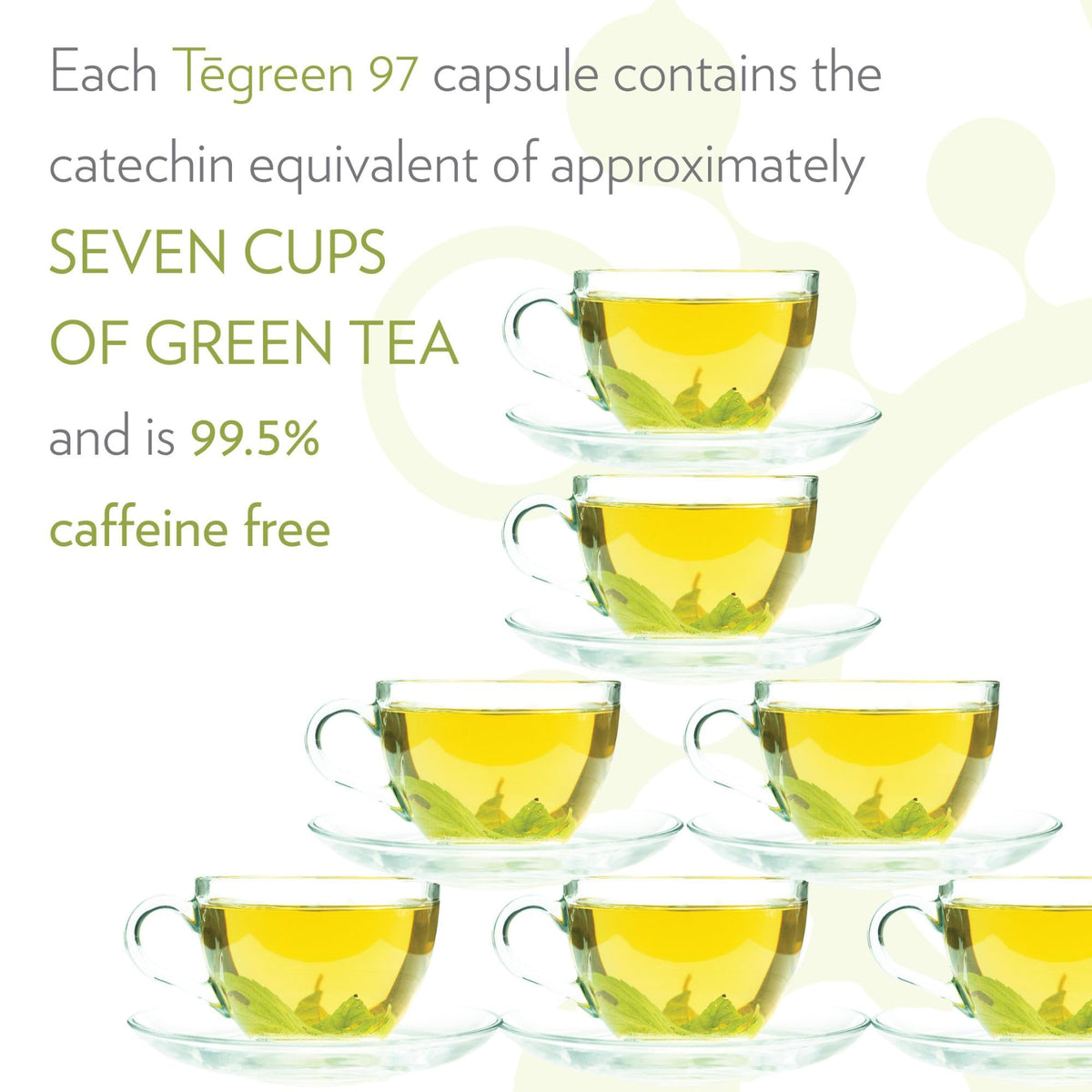 Nu Skin Tēgreen 97 affiché avec des éléments de bien-être