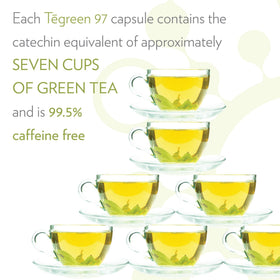 Nu Skin Tēgreen 97 affiché avec des éléments de bien-être