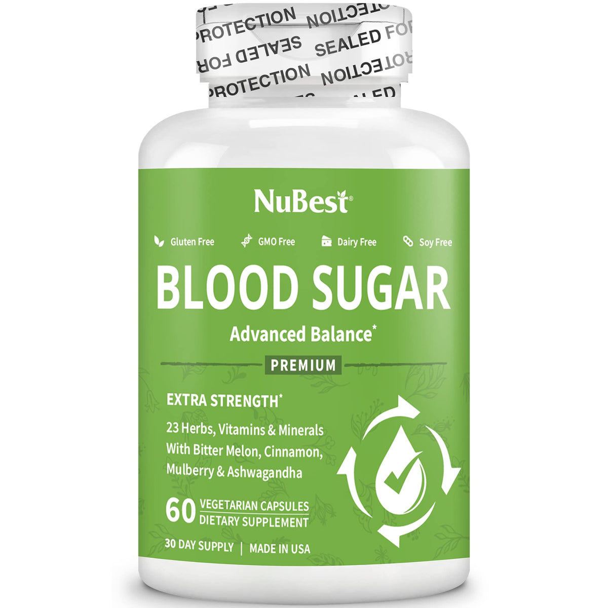 NuBest Complément Alimentaire Chromium 60 Capsules avec étiquette