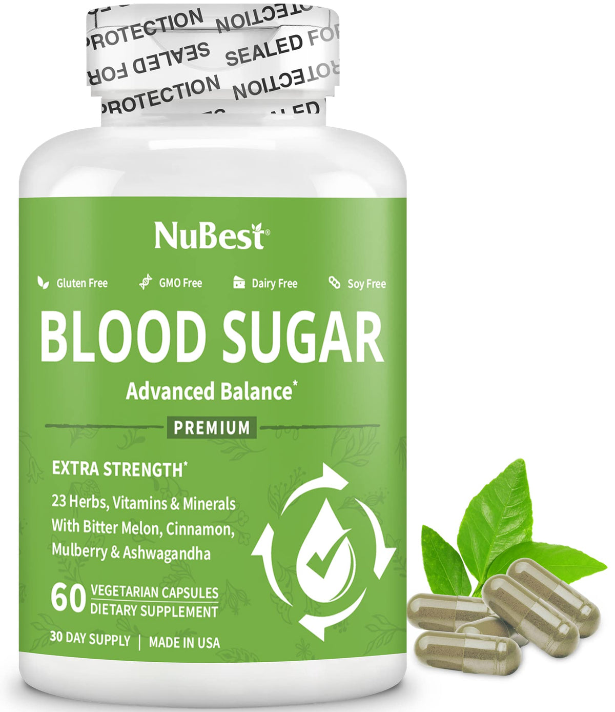 NuBest Complément Alimentaire Chromium 60 Capsules vue de face