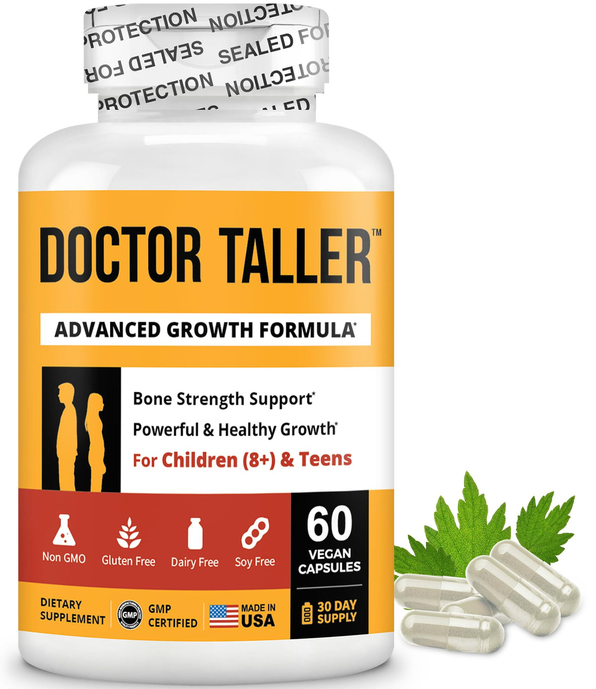 NuBest Doctor Taller 60 capsules vue avant avec étiquette