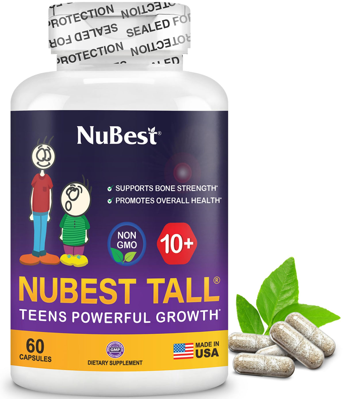 NuBest Tall 10+ capsules en boîte vue de face