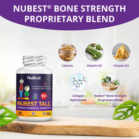 NuBest Tall 10+ capsules sur une table