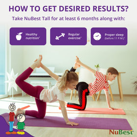 NuBest Tall avec arrière-plan de fruits et légumes