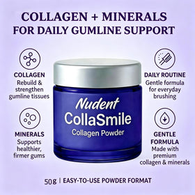 Nudent CollaSmile Poudre de Collagène 50g pot ouvert
