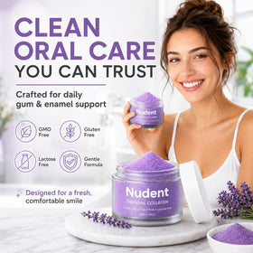 NUDENT Collasmile Poudre de Collagène pour Gencives 150g avec brosse à dents