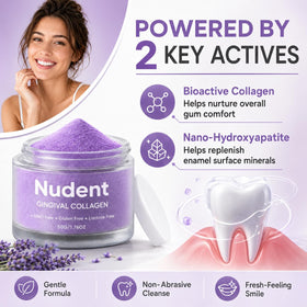 NUDENT Collasmile Poudre de Collagène pour Gencives 150g vue de côté