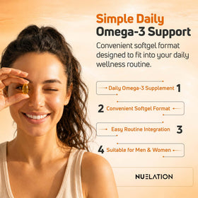NUELATION Huile de Poisson Omega 3 2000mg gélules en boîte