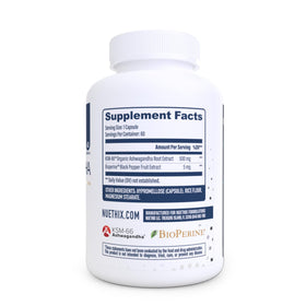NuEthix Ashwagandha KSM 66 500mg ingrédients
