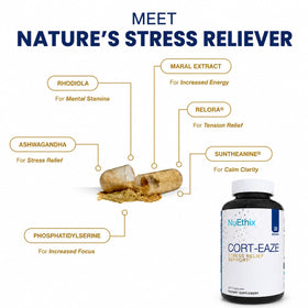 NuEthix Formulations Cort-Eaze ingrédients - Ashwagandha et L-Theanine