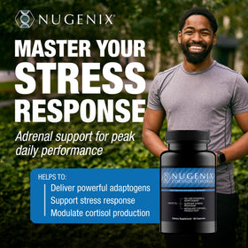 Nugenix Contrôle du Cortisol emballage et capsules