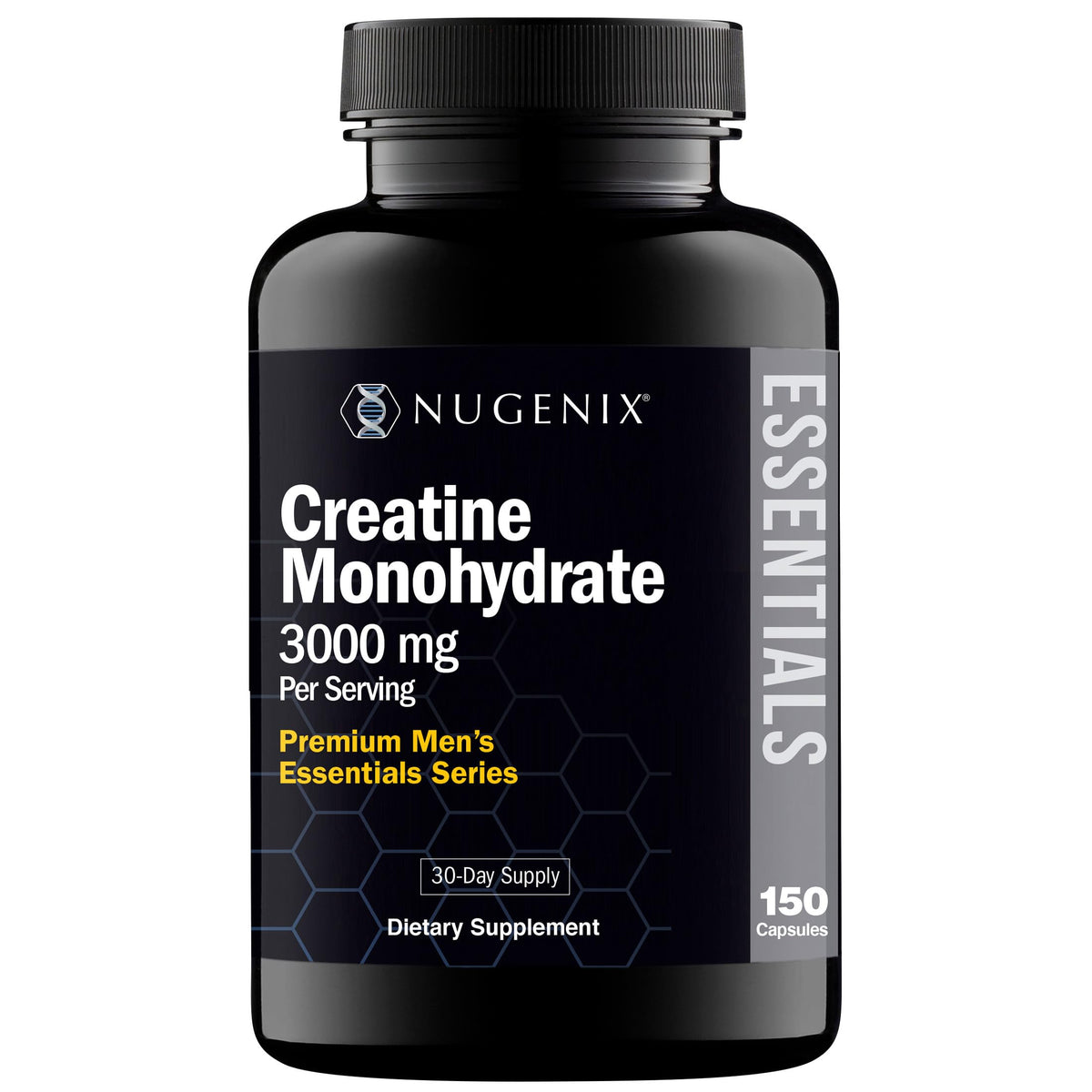 Nugenix créatine monohydrate 3000mg 150 capsules vue de face