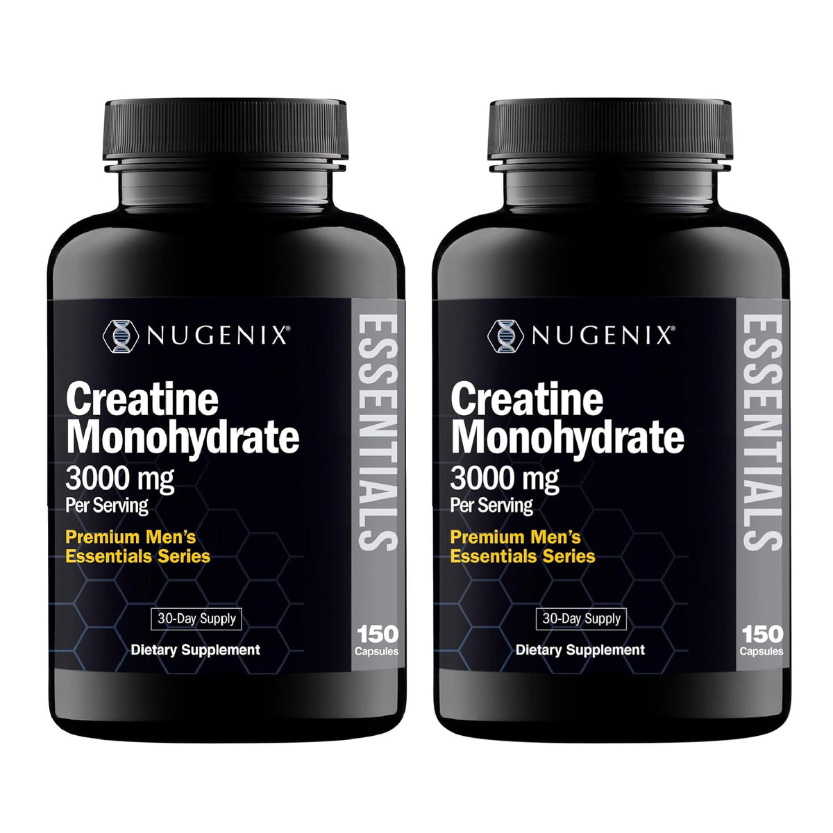 Nugenix créatine monohydrate 3000mg capsules front view