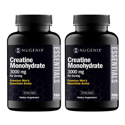 Nugenix créatine monohydrate 3000mg capsules front view