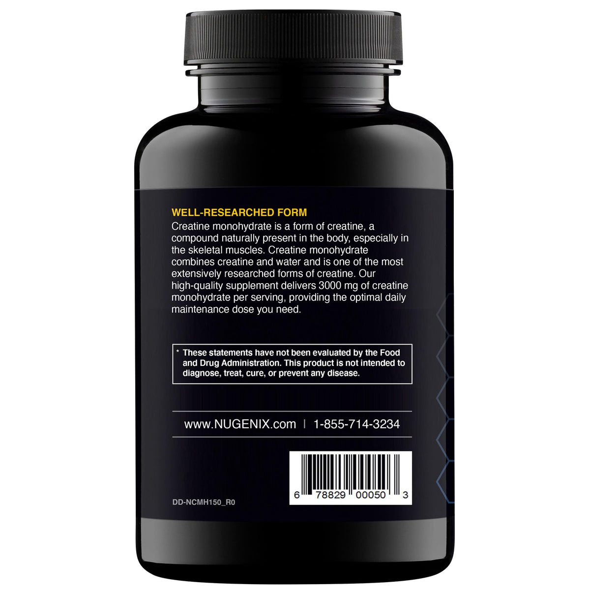 Nugenix créatine monohydrate 3000mg emballage