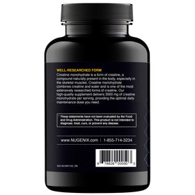 Nugenix créatine monohydrate 3000mg packaging details