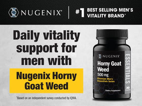 Nugenix Épimédium 500 mg capsules sur une table