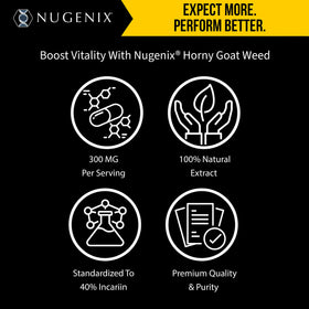 Nugenix Épimédium 500 mg extrait d'Épimédium