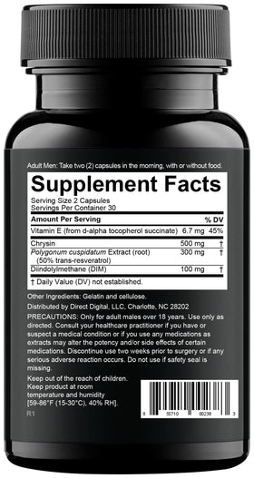 Nugenix Estro-Regulator étiquette du produit