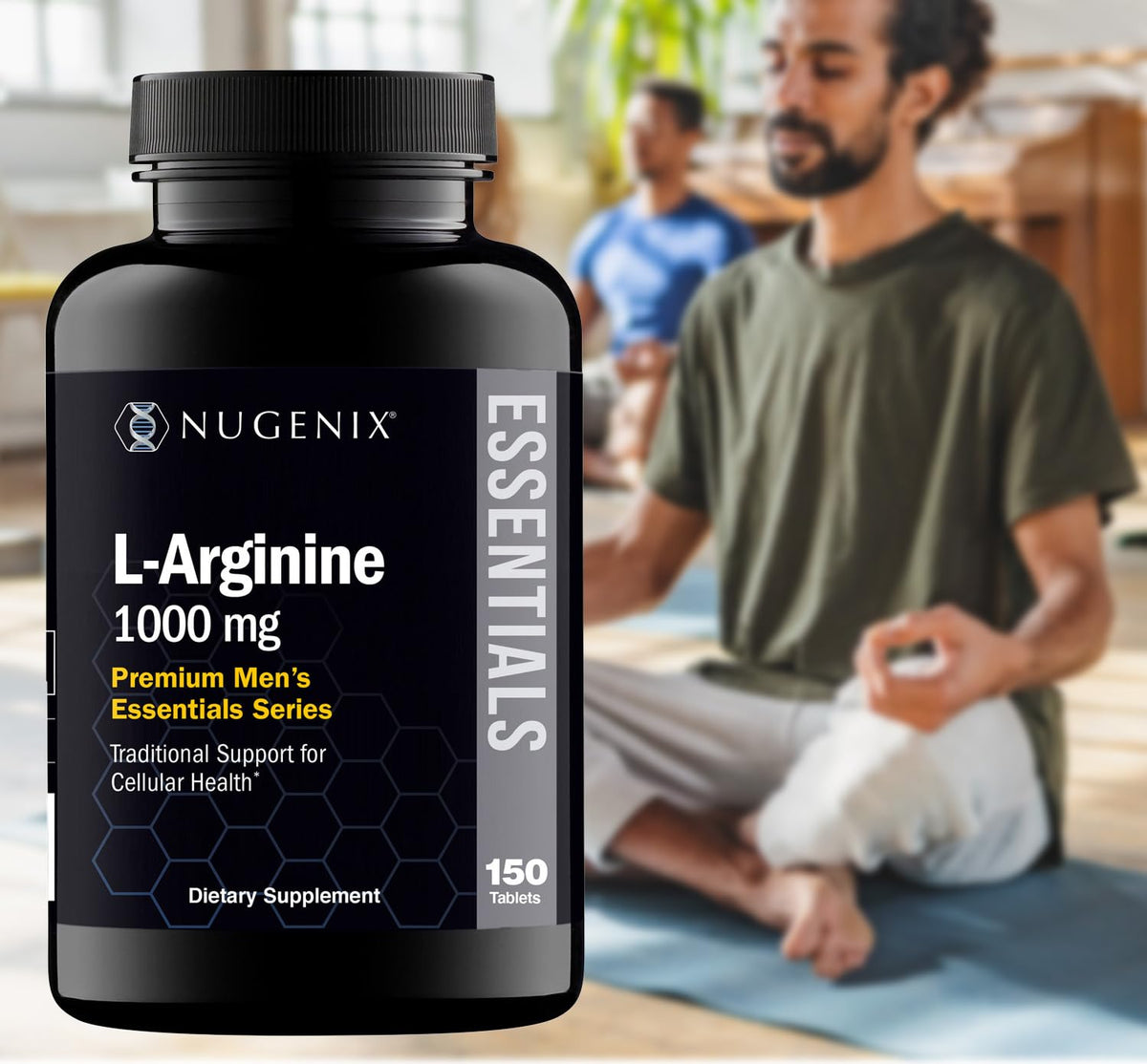 Nugenix L-Arginine 1000 mg - côté du flacon
