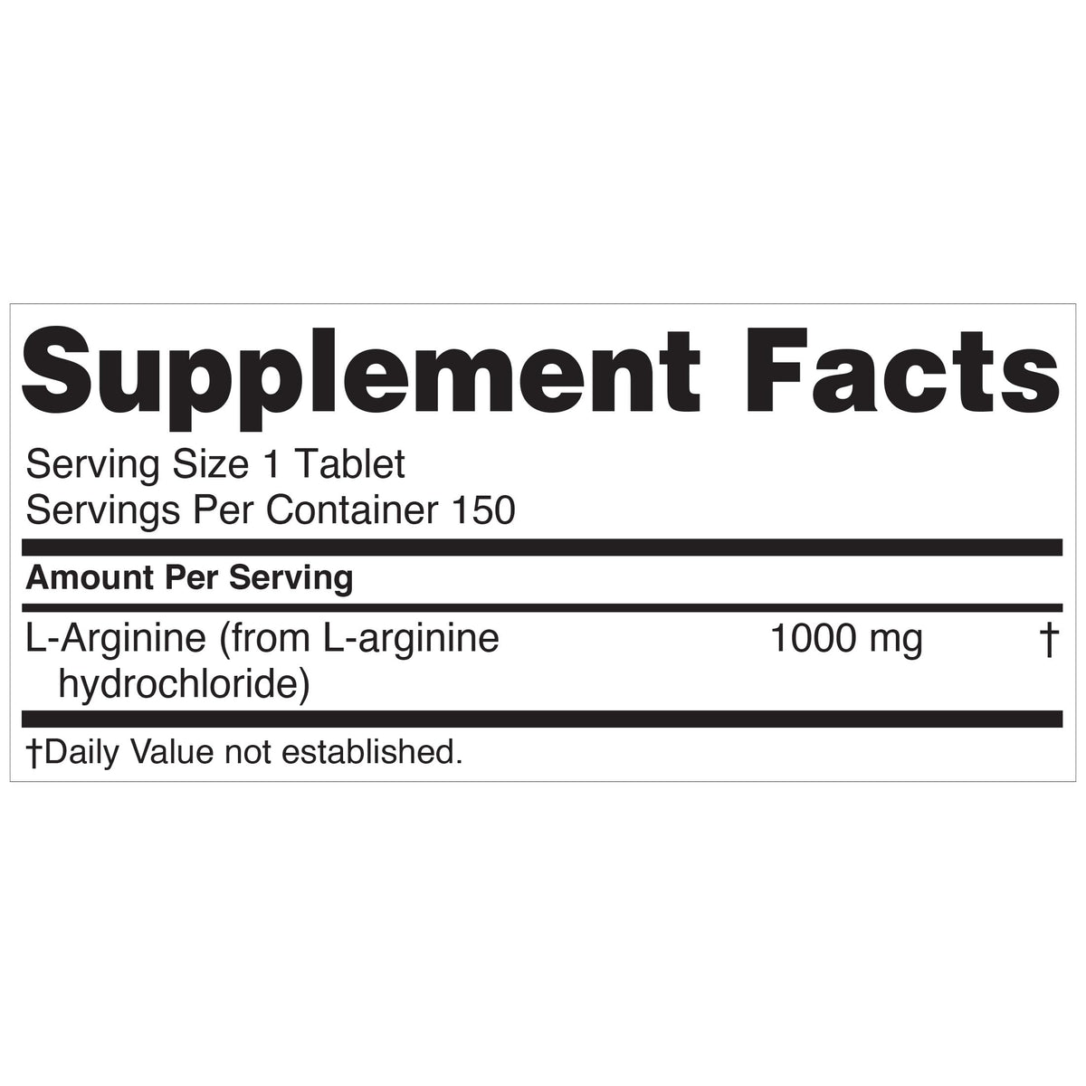Nugenix L-Arginine 1000mg sur table de cuisine