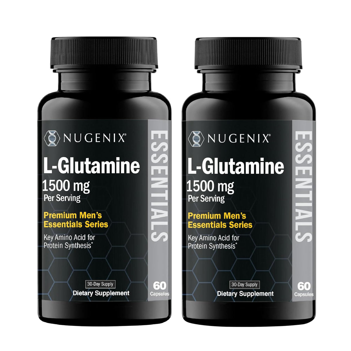 Nugenix L-Glutamine 1500mg vue avant avec étiquette