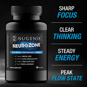 Nugenix NeuroZone complément nootropique 60 capsules arrière
