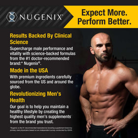 Nugenix NeuroZone complément nootropique 60 capsules avec verre d'eau