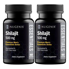 Nugenix Shilajit 500 mg capsules avec boîtier de 120 unités