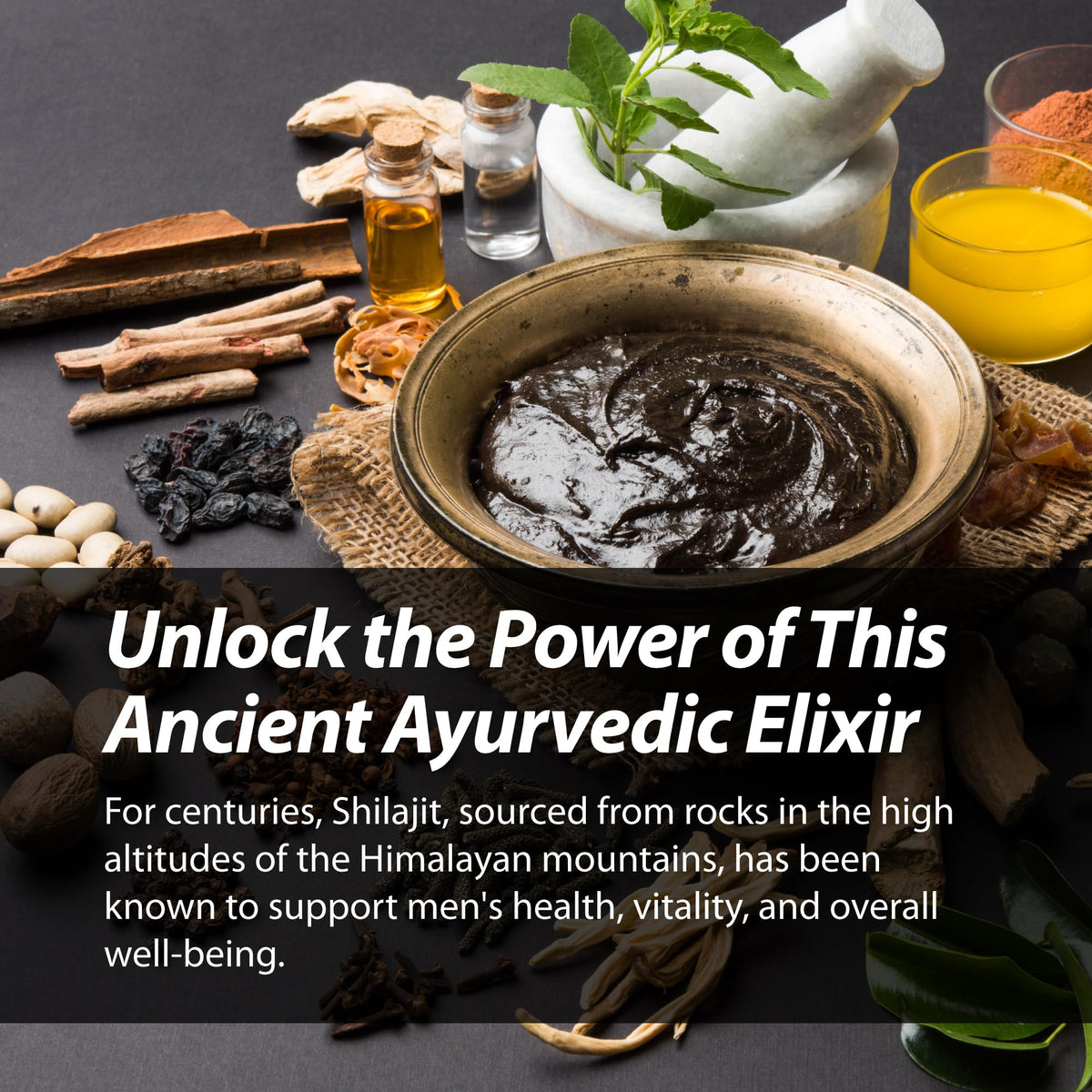 Nugenix Shilajit capsules on a wooden surface