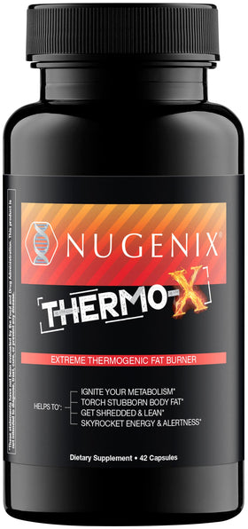 Nugenix Thermo-X 42ct boîte avant avec étiquette descriptive