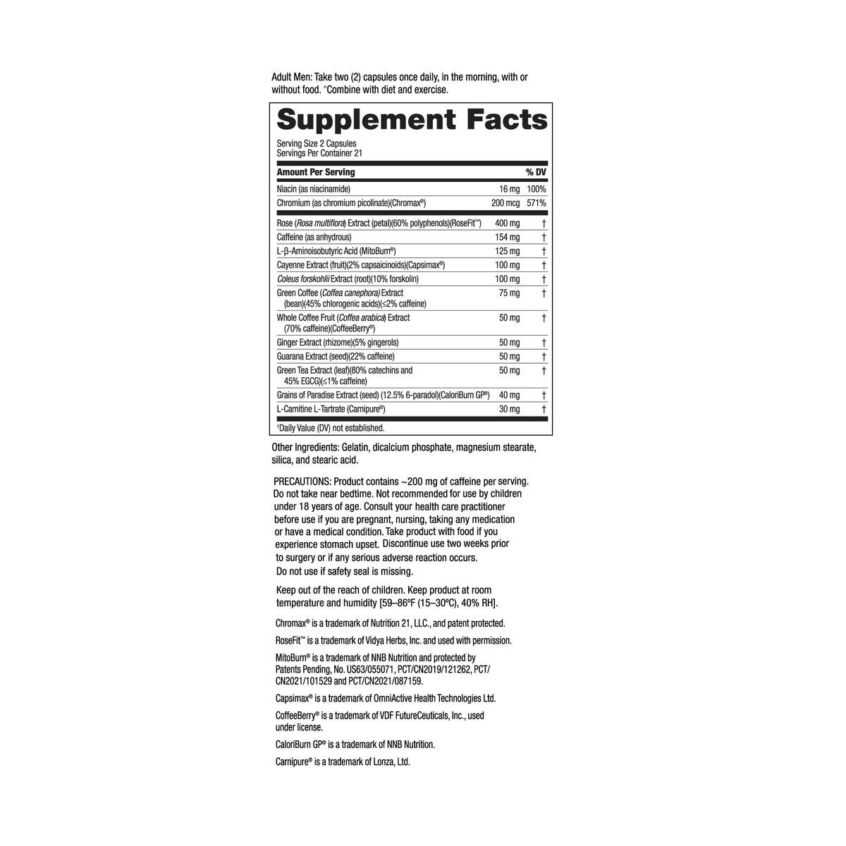 Nugenix Thermo-X 42ct bouteille ouverte montrant les gélules