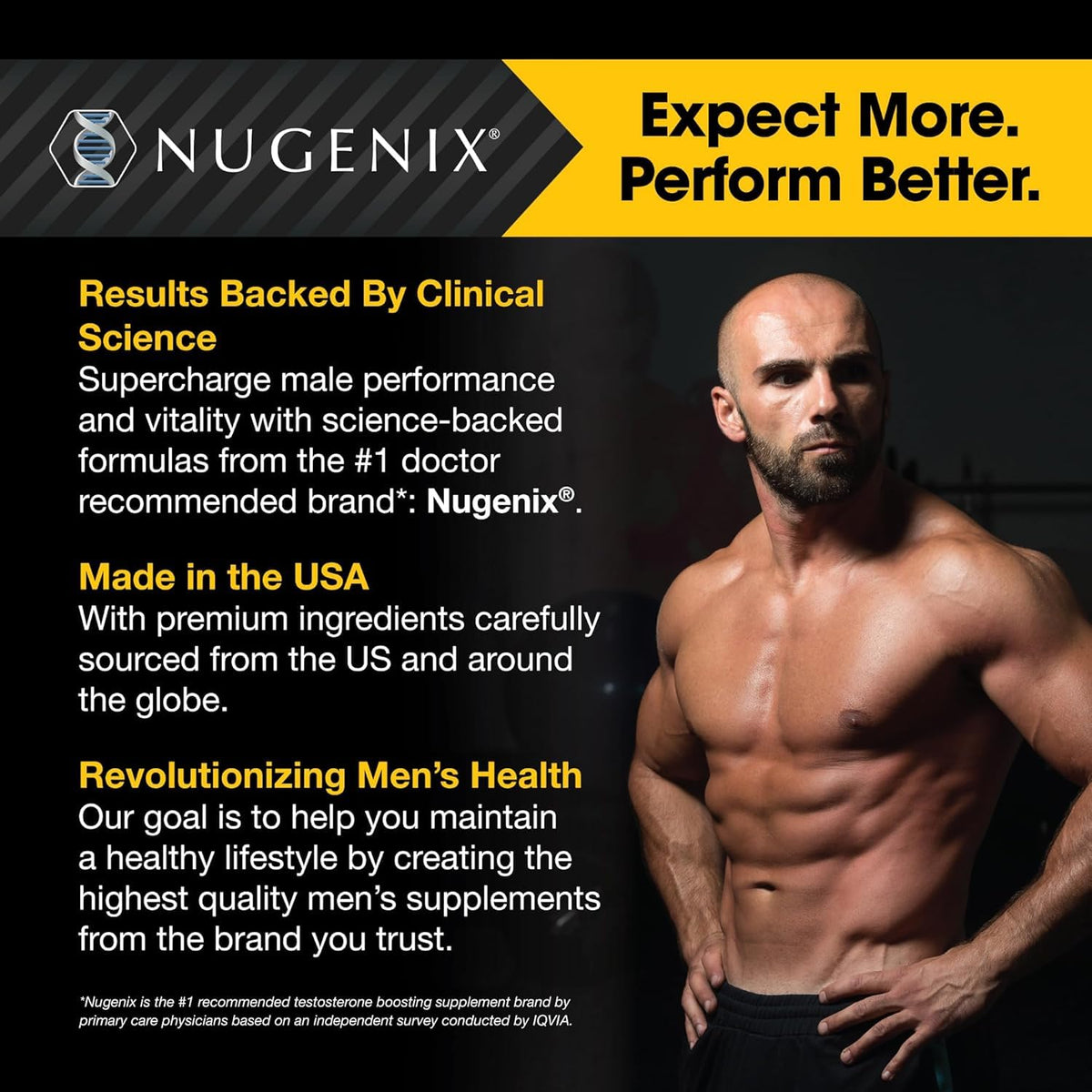 Nugenix Thermo-X capsules à côté d'un verre d'eau