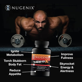 Nugenix Thermo-X étiquette avec ingrédients détaillés