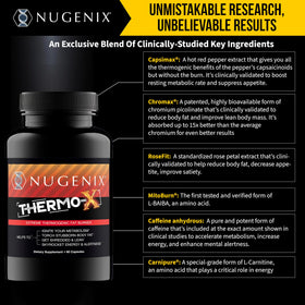 Nugenix Thermo-X flacon avec étiquette visible
