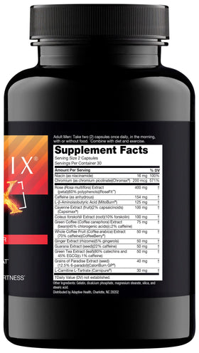 Nugenix Thermo-X flacon ouvert avec capsules visibles
